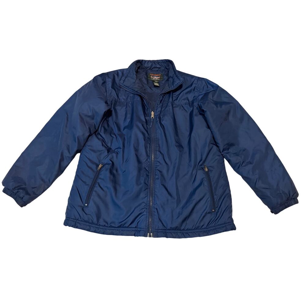 LL Bean Women's Thermolite Active Jacket Medium Navy Blue Full Zip OUW49